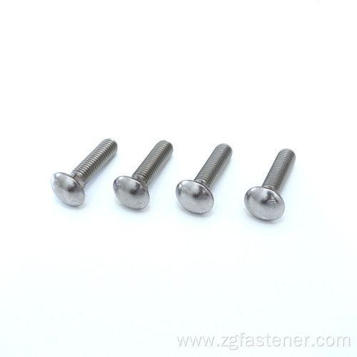 Metric steel round head bolts
